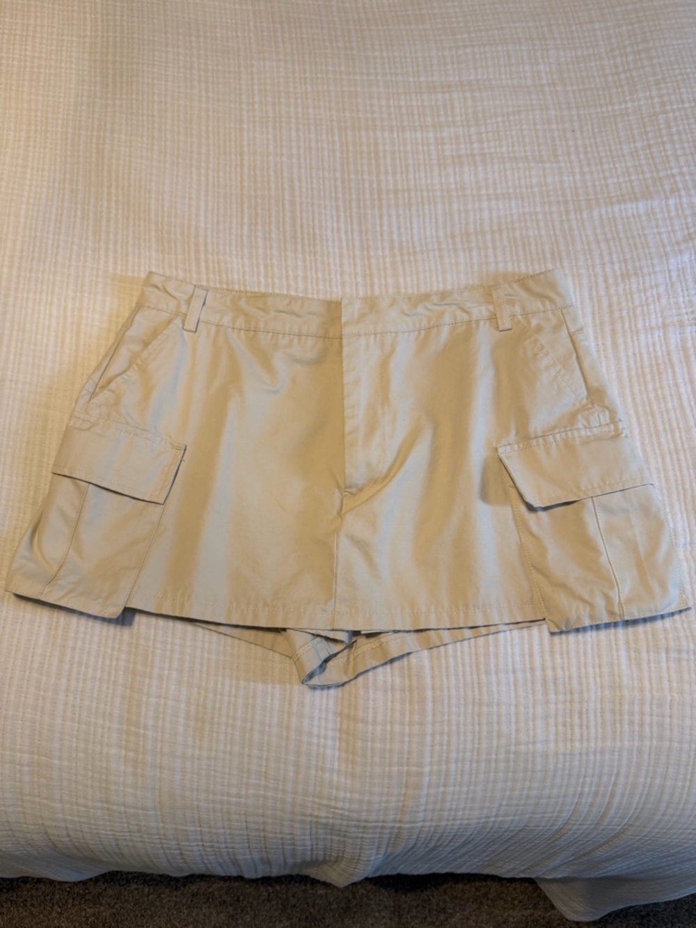 Zara Light Beige Casual Skort